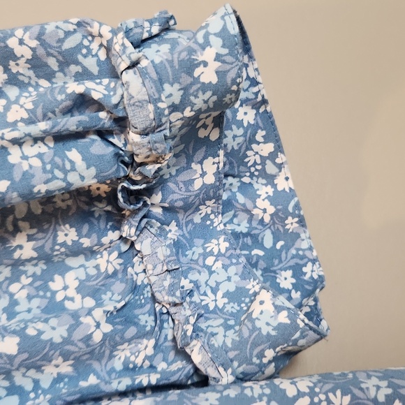 Draper James Blue Ditsy Floral Cotton‎ Blouse Size Small - Picture 6 of 10